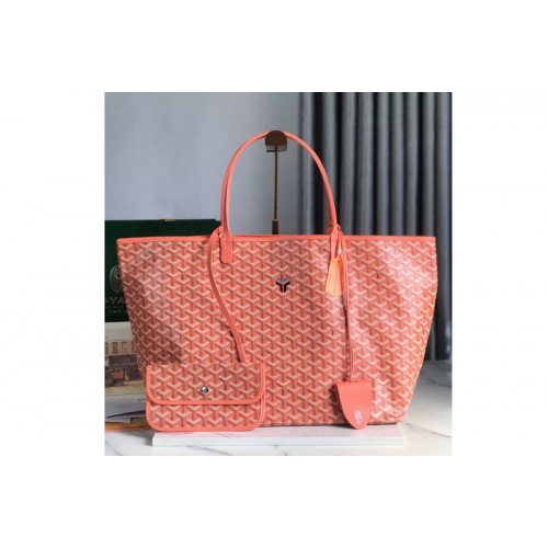 Goyard Saint Louis GM bag in Pink Goyardine Canvas & Chevroches Calfskin