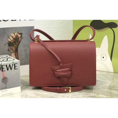 Loewe Barcelona bag in Berry silk calfskin
