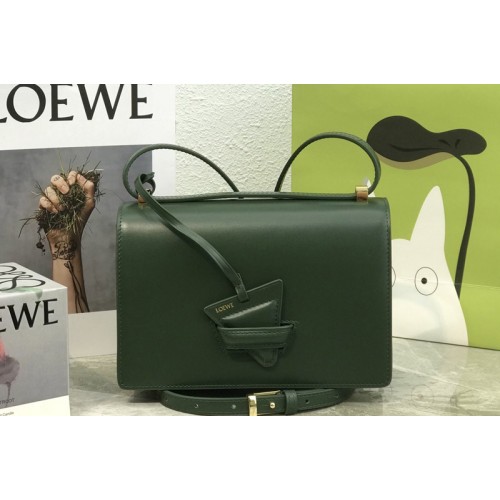 Loewe Barcelona bag in Vintage Khaki silk calfskin