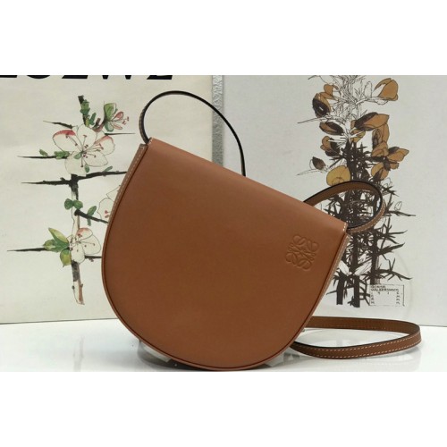 Loewe Heel Duo bag in Tan soft natural calfskin