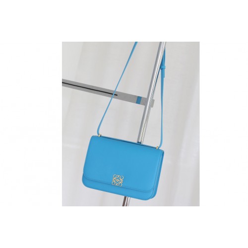 Loewe Goya bag in Blue silk calfskin