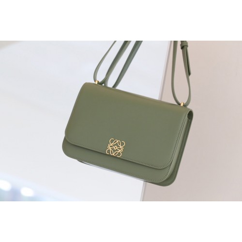 Loewe Goya bag in Green silk calfskin