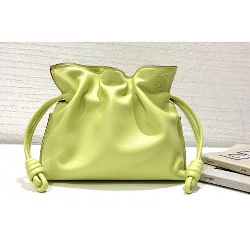 Loewe Mini Flamenco clutch in Yellow nappa calfskin