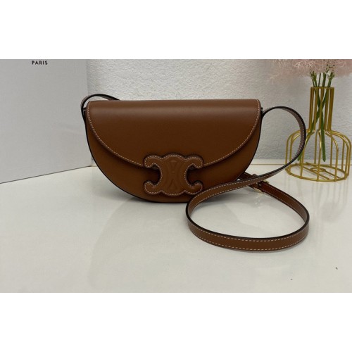 Celine Besace Cuir Triomphe bag in Tan smooth calfskin