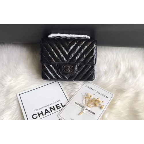 Chanel Flap Bag Original  Aged Calfskin Leather 1115 Black