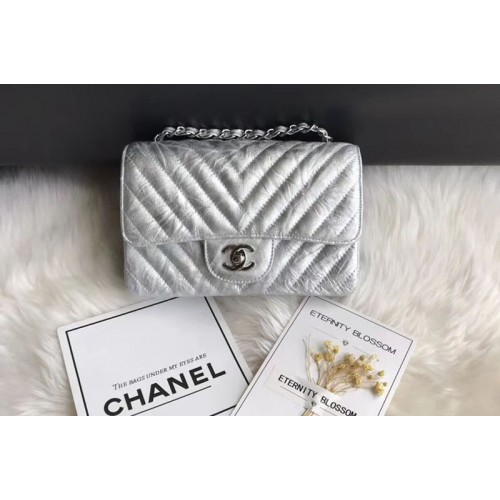 Chanel Flap Bag Original  Aged Calfskin Leather 1116 White
