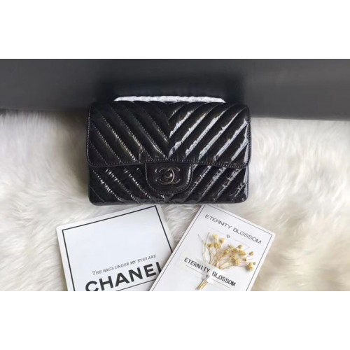 Chanel Flap Bag Original  Aged Calfskin Leather 1116 Black