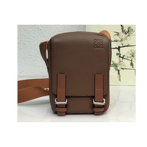 Loewe XS Military Crossbody in Brown soft grained calfskin