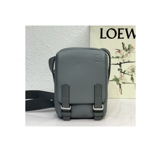 Loewe XS Military Crossbody in Gray soft grained calfskin