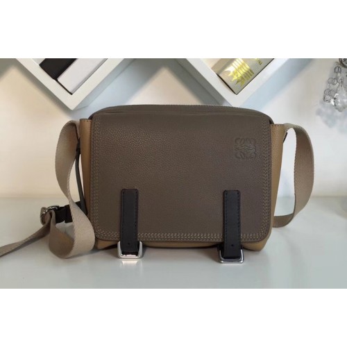 Loewe 31712BAA72 military messenger XS Bags Green Beige Soft Grained Calf Leather