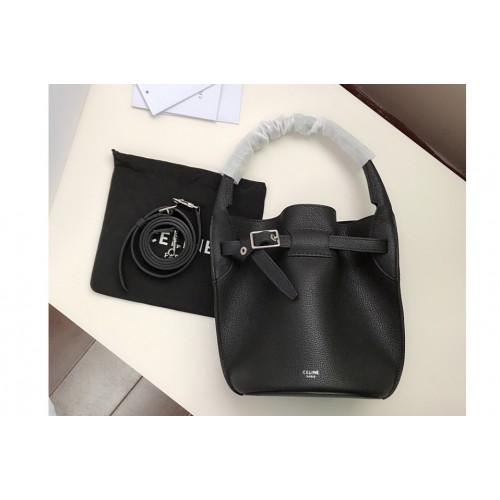 Celine Big Bag Nano Bucket Bag in Black Smooth Calfskin Leather