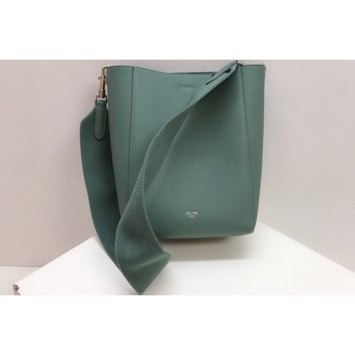 Celine sangle small bucket bag in Light Khaki soft grained calfskin