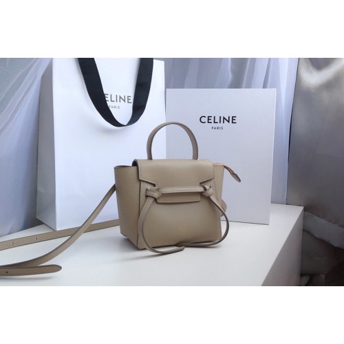 Celine PICO BELT BAG IN Beige GRAINED CALFSKIN