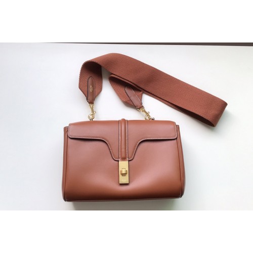 Celine TEEN SOFT 16 Bag IN Tan SMOOTH CALFSKIN