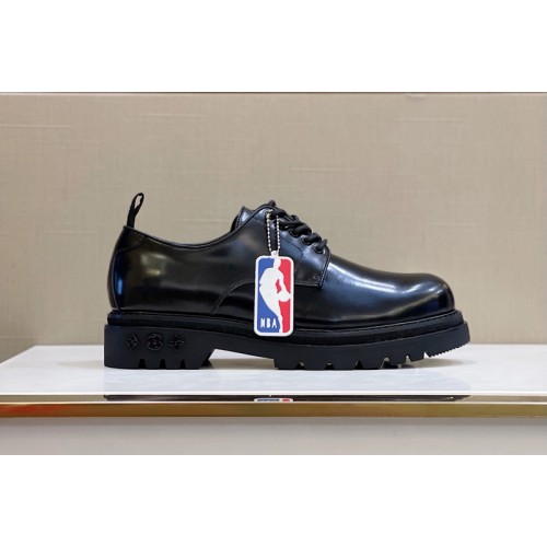 Louis Vuitton 1A8JEF Black Ice derby Shoe in Monogram-glazed calf leather