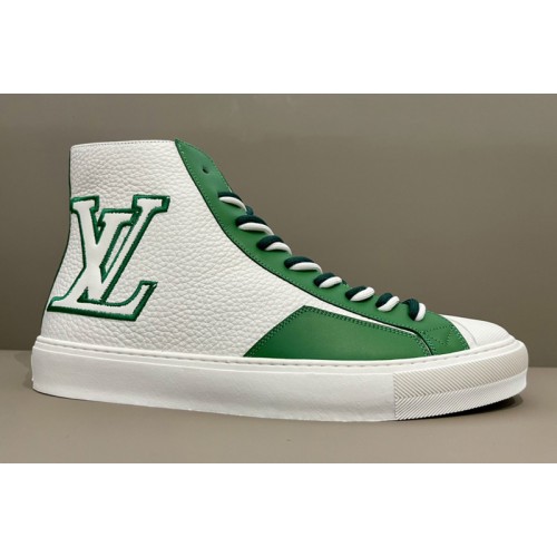 Louis Vuitton 1A8XWQ Tattoo sneaker boot in White Grained calf leather