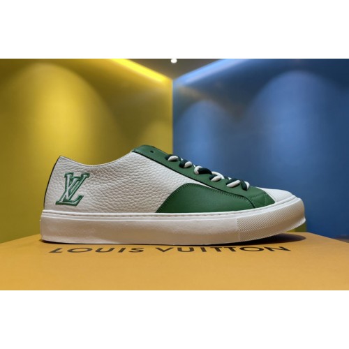 Louis Vuitton 1A8ZFM Tattoo sneaker in White Grained calf leather