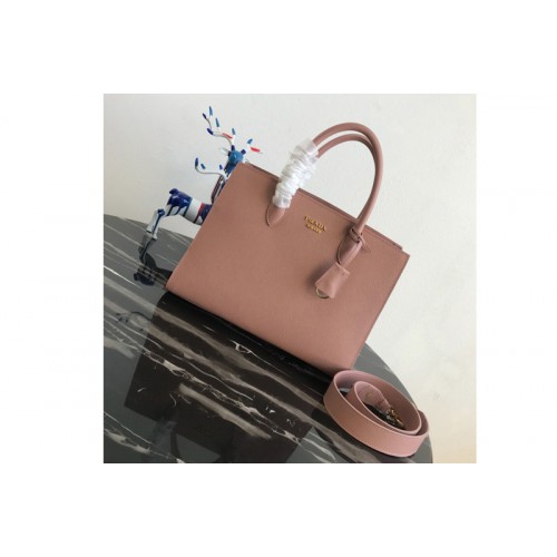 Prada 1BA153 Large Saffiano Leather Handbag in Pink Saffiano Leather