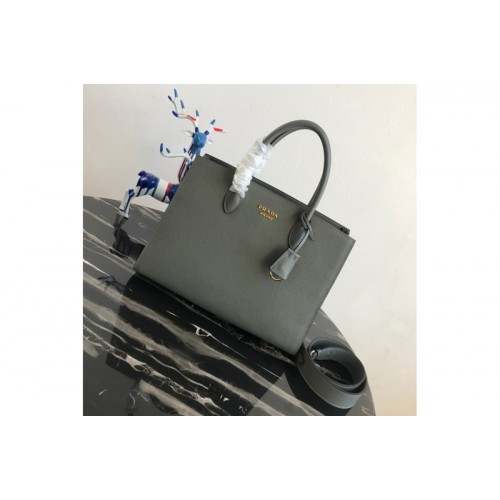 Prada 1BA153 Large Saffiano Leather Handbag in Green Saffiano Leather