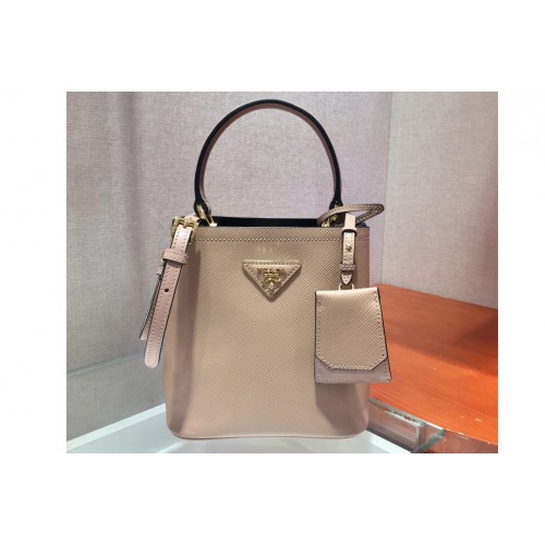 Prada 1BA217 Panier Small bag Beige Saffiano leather