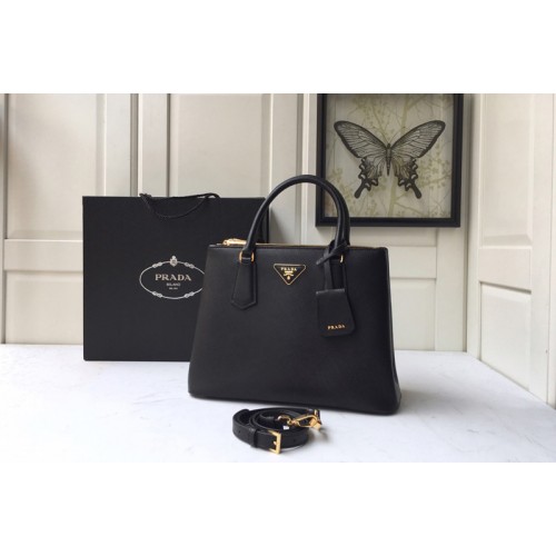 Prada 1BA232 Medium Prada Galleria Saffiano leather bag in Black Saffiano leather