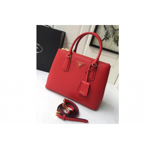 Prada 1BA232 Medium Prada Galleria Saffiano leather bag in Red Saffiano leather