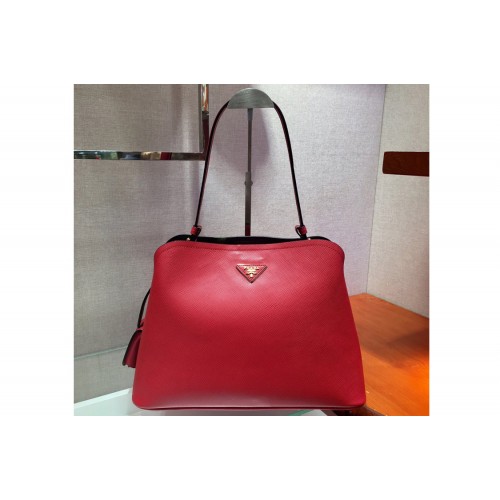 Prada 1BA249 Matinee handbags Red Saffiano leather