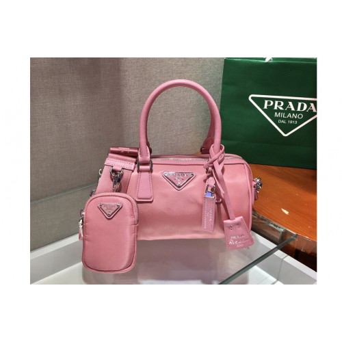 Prada 1BA846 Boston bag in Pink Nylon