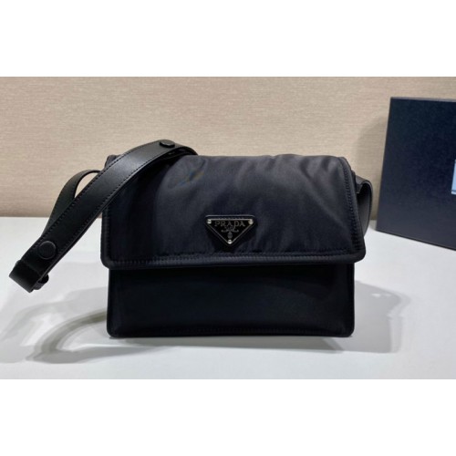 Prada 1BD258 Mini padded Re-Nylon shoulder bag in Black Nylon