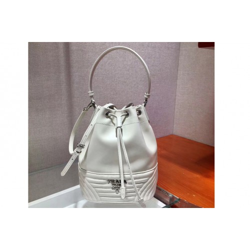 Prada 1BH038 Duet leather shoulder bags White Calf leather