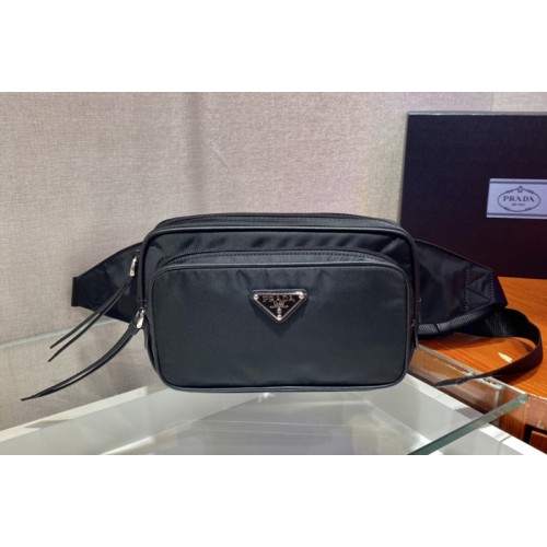 Prada 1BL010 Nylon Belt Bag in Black Nylon
