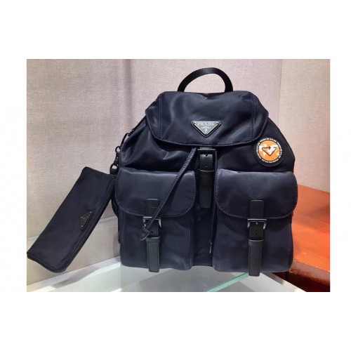 Prada 1BZ811 Re-Nylon backpack Blue Re-Nylon