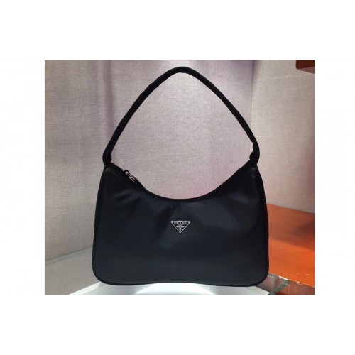 Prada 1N1418 Re-Edition nylon bags Black Re-nylon