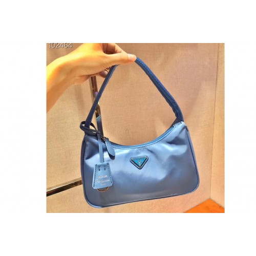 Prada 1N1416 Re-Edition 2000 nylon mini-bags Blue Re-nylon
