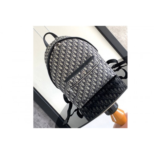 Dior 1VOBA088YKY Christian Dior Rider Backpack in Beige and Black Dior Oblique Jacquard Dior 1VOBA088YKY Christian Dior Rider Backpack in Beige and Black Dior Oblique Jacquard