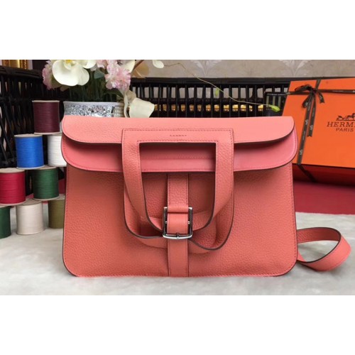 Hermes Halzan 31 Bags Original Taurillon Leather Pink