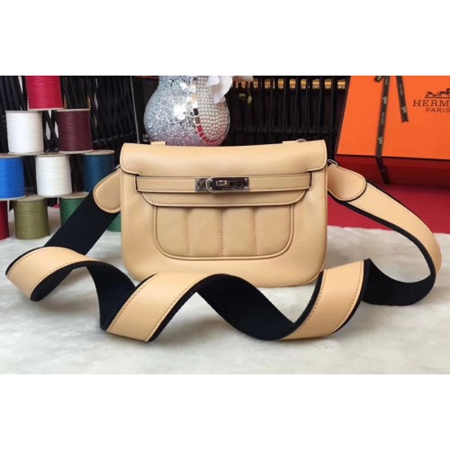 Hermes Berline 20cm Original Swift Leather Bags Apricot