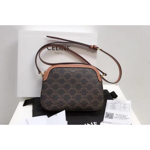 Celine SMALL CAMERA BAG IN TRIOMPHE CANVAS