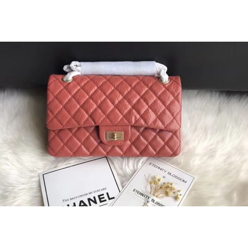 Chanel Flap Original Leather 30225 Bags Red Gold Chain