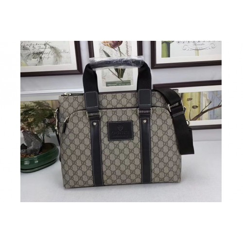 Gucci 268481Supreme Canvas Briefcase Bag Black