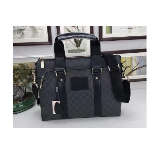Gucci Supreme Canvas Briefcase Black