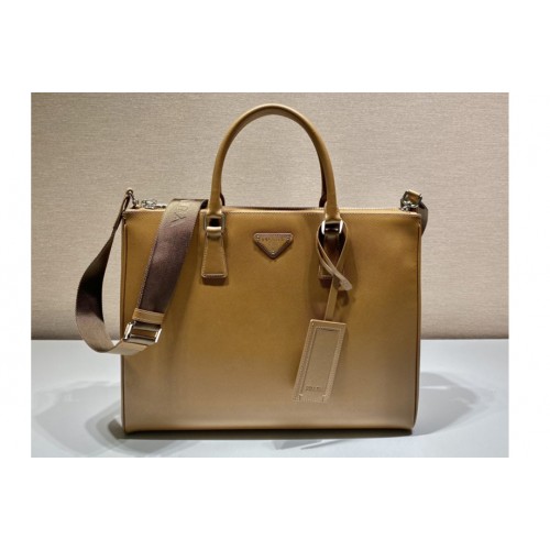 Prada 2VG061 Saffiano Leather Prada Galleria bag in Cinnamon Leather