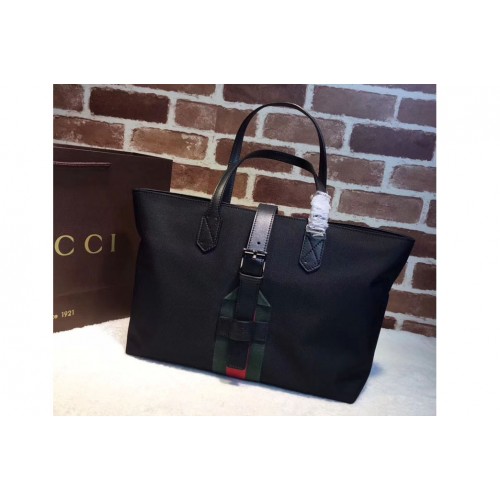 Gucci Techno Canvas Tote Bag Black