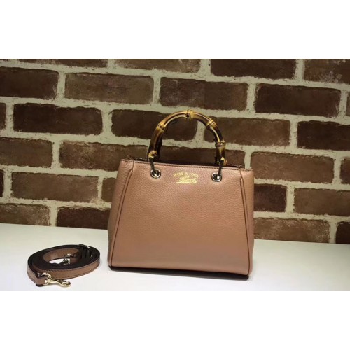 Gucci Bamboo Shopper mini Leather Top Handle Bags Pink