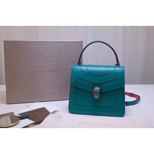 Bvlgari Serpenti Forever 38329 Crossbody Bags Green Calf Leather