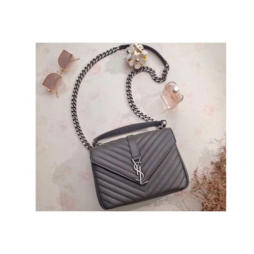 YSL Classic Medium Monogram College Bags Gray