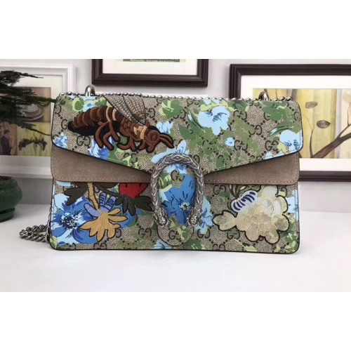 Gucci Dionysus Canvas Shoulder Bag Camel