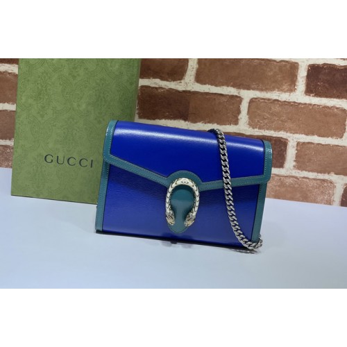 Gucci Dionysus mini chain bag in Blue Leather