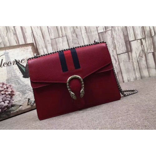 Gucci Dionysus Lichee Pattern Shoulder Bag Red