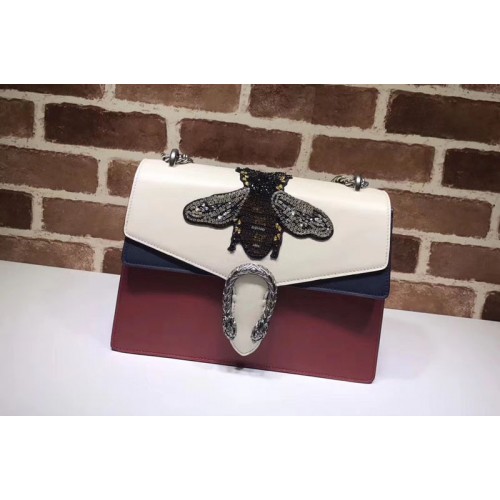 Gucci Dionysus Bee Embroidered Leather Shoulder Bags